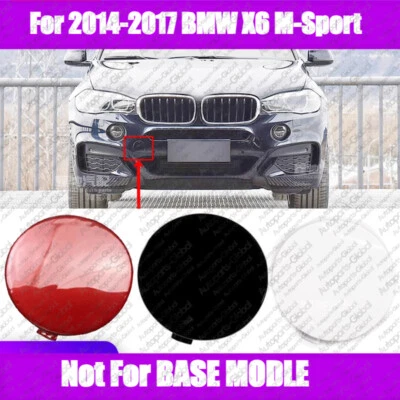 Cubierta de parachoques delantero pintada para BMW X6 M-Sport 2014-2017 tapa de orificio de ojo de remolque NUEVO Foto 1 de 4