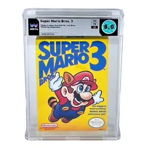 NES Super Mario Bros 3 WATA 8.0 Left Bros CIB First Print Graded Complete In Box - Picture 1 of 4