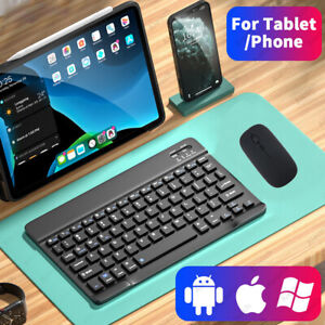Rechargeable Wireless Bluetooth Keyboard For IOS iPad Android Tablet PC Laptop