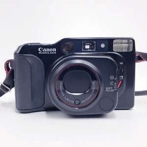 Canon Autoboy TELE QD Quartz Date 35mm Film Camera 2.8 40mm / 4.9 70mm Lens - Picture 1 of 18
