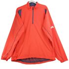 Adidas Cargill Mens Climaproof Track Jacket Windbreaker Zip Red/Black Mesh Sz L