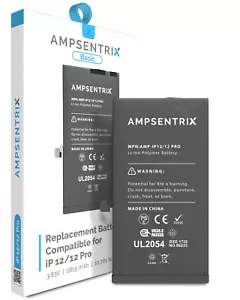 Replacement Battery Compatible For iPhone 12 / 12 Pro (AmpSentrix Basic) - Picture 1 of 3