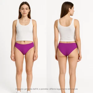 Golden Point Costume Slip Da Donna Viola Mare Estivo Sexy Modello Culotte Comodo - Imagen 1 de 7