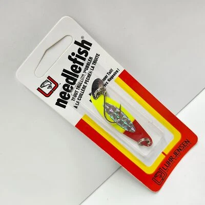 Señuelo de pesca Luhr Jensen pez aguja Chartreuse prisma de seto rojo talla 2 1051-002-5283 Foto 1 de 3