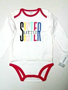Long Sleeve One piece / Bodysuit "Litttle Sister" 18 mo. - Picture 1 of 1