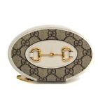 Gucci Horsebit 1955 622040 Women&#39;s Leather,PVC Coin Purse/coin Case Bei BF562156