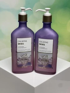 x2 Bath & Body Works Aromatherapy Calming Skies Lavender Peppermint Lotion - Picture 1 of 1