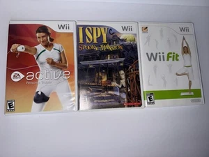 Wii Game Lot I Spy Spooky Mansion, EA Sports Personal Trainer Wii Fit Read - Picture 1 of 11