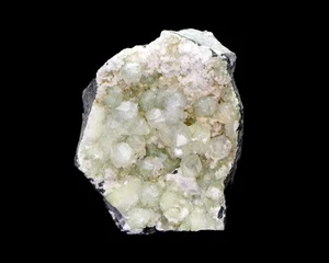 Natürlicher grüner Apophyllit mit Stilbit Mineralien Exemplar Indien #M 511 - Bild 1 von 4