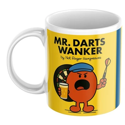 Funny Mug For Him Darts Fan Mr Darts Wanker Gift Mug Darts Player Gift Christmas - Image 1 of 4
