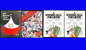 Minnesota Twins 1979-80 Official MLB Baseball Vintage Yearbook Program Magazines - Picture 1 of 3