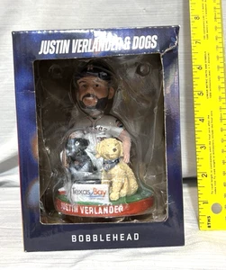 Astros Justin Verlander & Dogs Bobblehead SGA Norman a Boxer Bosco a Water Dog - Picture 1 of 7