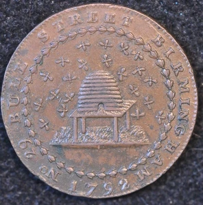 Nottinghamshire Nottingham Manchester Conder Token 1792 Donald Stocking DH7(T12) - Picture 1 of 2