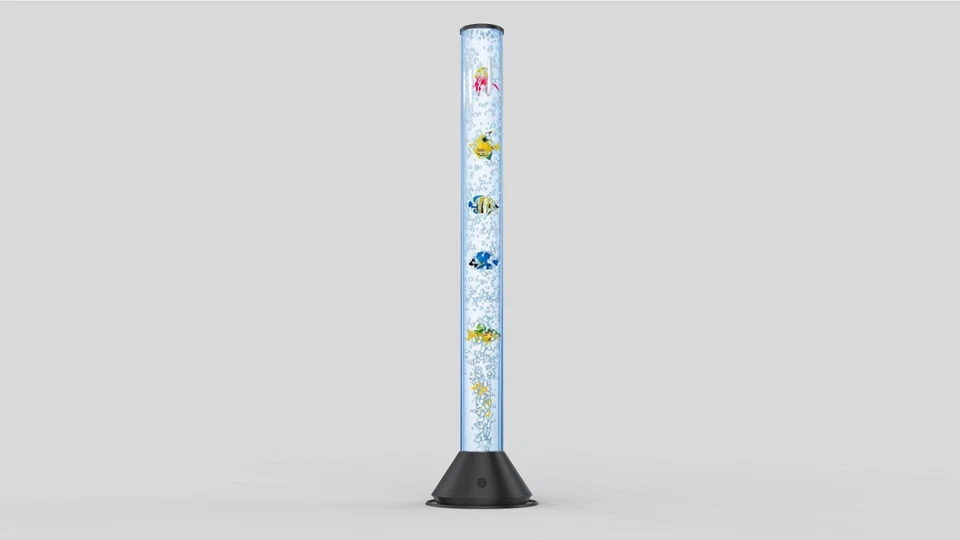 LED-Design & Sprudel-Wassersäule mit Fernbedienung 120cm hoch - Bild 1 von 4