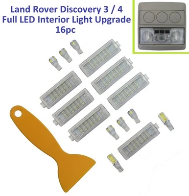 15pc LED Interior Light Kit for Land Rover Discovery 3/4 bulb lamp upgrade LR3  - Image 1 of 4