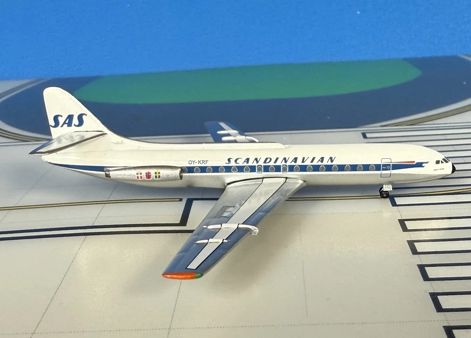 SAS Caravelle Escandinavo III OY-LGF Años 60 1:400 Diecast Aeroclásico Foto 1 de 1
