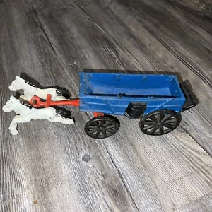 vintage cast iron horse drawn wagon (HDWB) - Picture 1 of 6