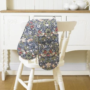 Guanto da forno floreale ladro di fragole William Morris blu - Foto 1 di 2