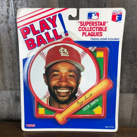 1989 PLAY BALL Tara Superstar Plaques MLB - Ozzie Smith St. Louis Cardinals Cover
