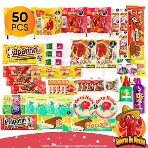 Mexican Candy Variety Pack (50 Count) Dulces Mexicanos, Mexican Candy, Mexican S - Picture 1 of 7