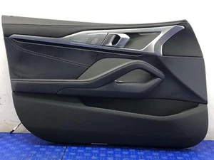 2019-2024 BMW M850I FRONT LEFT INNER DOOR TRIM PANEL COVER NIGHT BLUE LEATHER - Picture 1 of 17