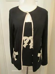 St. John Black/Beige Sweater Set – M/L – Gorgeous!! - Picture 1 of 12