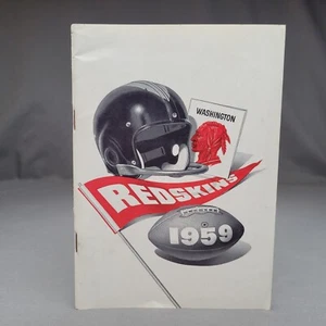 Washington Redskins 1959 Media Guide Press Radio TV NFL Football Amoco Gas Oil - Picture 1 of 18