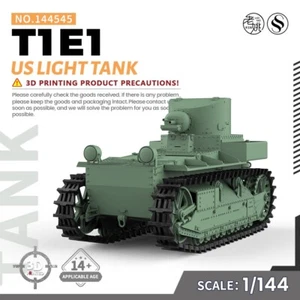 SSMODEL SS144545 1/144 Military Model Kit US T1E1 Light Tank WAR WoT - Picture 1 of 10