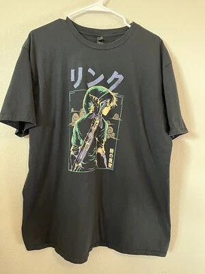 Camisa Legend of Zelda Adulto 2XL Negro Eslabón Gráfico Manga Corta Para Hombre Foto 1 de 4