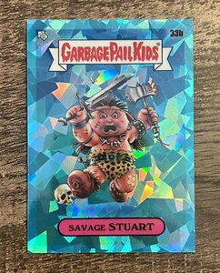 2020 Topps Garbage Pail Kids Sapphire Teal Refractor /99 Savage Stuart 33b - Picture 1 of 2