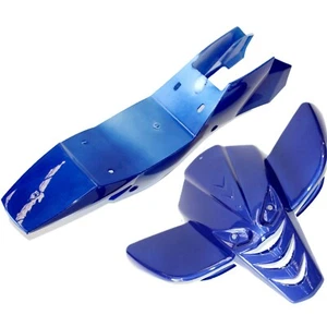 BLUE Plastics Guards Fenders Fairing Kit 47cc 49cc Mini Kids Quad Dirt Bike ATV - Picture 1 of 7