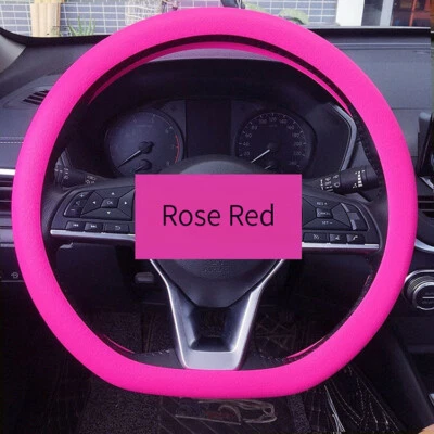Multi-color Optional Universal Silicone Steering Wheel Cover Anti-slip Cover - Image 1 of 4