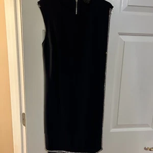 Ted Baker London Black BURFORD Double Layer Embellished Tunic Dress $328 - Picture 1 of 5