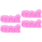 4 Pcs Keychain Silicon Mother Molds for Fondant
