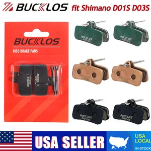 fit Shimano D03S D01S 4 Piston Bike Disc Brake Pads Ceramic/Resin/Sintered-Metal - Picture 1 of 19