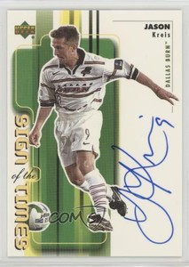 2000 Upper Deck MLS Sign of the Times Jason Kreis #JK Auto