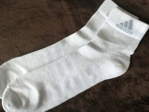 MENS QUALITY BREATHABLE ARCH SUPPORT COTTON ADIDAS ANKLE SOCKS XL 12-15 WHITE - Picture 1 of 4