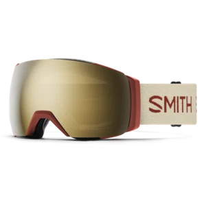 Ski Goggles Smith I/O Mag XL Terra Slash ChromaPop Sun Black Gold Mirror + Lens - Picture 1 of 9