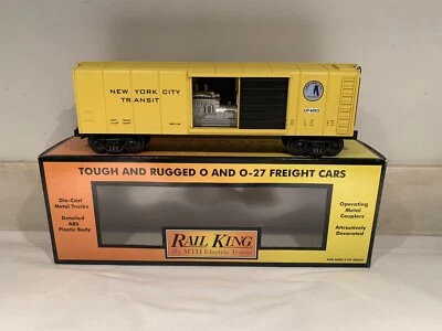 MTH RAILKING NEW YORK TRANSIT MTA GENERATOR BOX CAR 30-74189! O GAUGE TRAIN NYC - Image 1 of 4