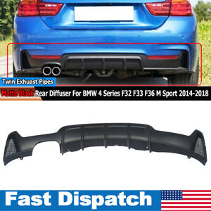 For BMW 4 Series F32 F33 F36 M Sport 2014-2022 Rear Diffuser Twin Exhaust Pipes
