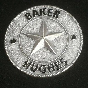 Baker Hughes Bolo Tie Slide Only Silver Star Employee Service Ad Collectible  - Picture 1 of 9