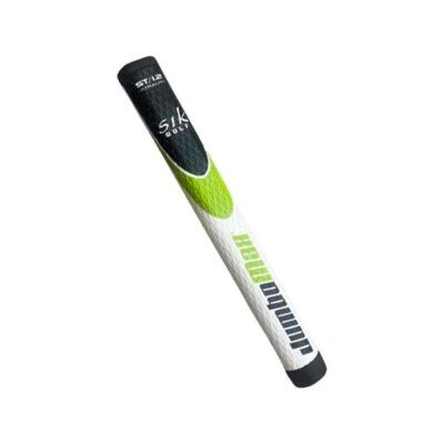 "NEW" SIK GOLF JUMBO MAX ST/1.2 ULTRALITE PUTTER GRIP NEON GREEN WHITE