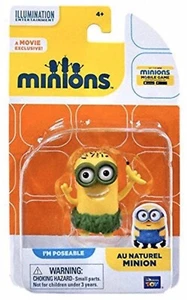 "Figura posable de 2"" exclusiva de la película Universal Minions Bob AU NATUREL MINION NUEVA EN CAJA" - Imagen 1 de 6