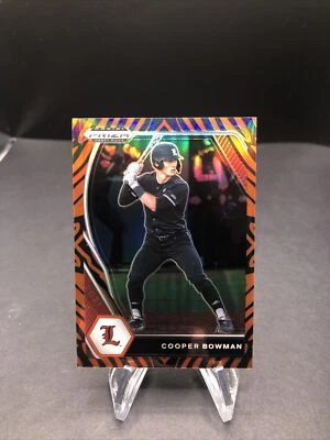 2021 Panini Prizm Draft Picks Cooper Bowman #122 Tiger Stripe Prizm /99 - Image 1 of 3