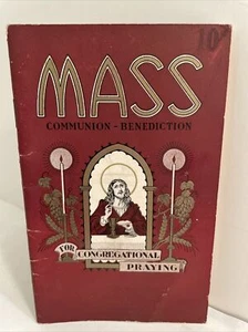 MASS Communion & Benediction Prayers for Congregational, Individual Praying 1934 - Picture 1 of 12
