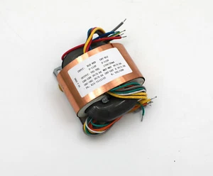 Trasformatore 35 W R-core 0-115 V *2 a 170 V + 6,3 V + 9 V * 3 per tubo AD1865 NOS fai da te - Foto 1 di 4