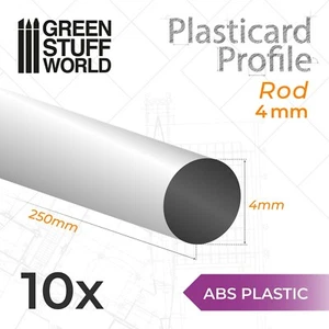 Perfil Plasticard BARRA 4mm - Tiras Plastico PVC ABS Poliestireno Choque - Imagen 1 de 1