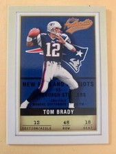 Tom Brady New England Patriots 2002 FLEER AUTHENTIC card# 48