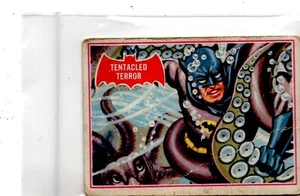 BATMAN PUZZLE BACKS COLLECTOR CARD 1966 TOPPS #8A CREASED CONDITION - Picture 1 of 2