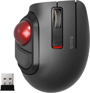 ELECOM Mouse trackball S Size Small Thumb 5 Button bitra M-MT1DRSBK From Japan - Picture 1 of 4